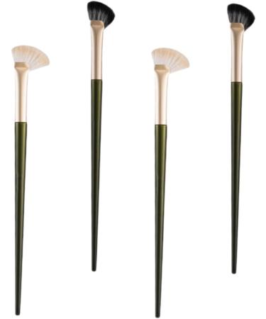 Healeved 16 Pcs Nose Shadow Brush Contour Blending Brush Angled Eye Shadow Brush Eye Concealer Wooden Handle - Buy Online on GoSupps.com