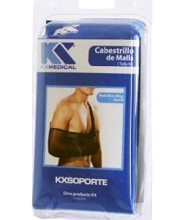 Orthopedic Arm Sling with Pad Shoulder Immobilizer Black Mesh Fabric (S)