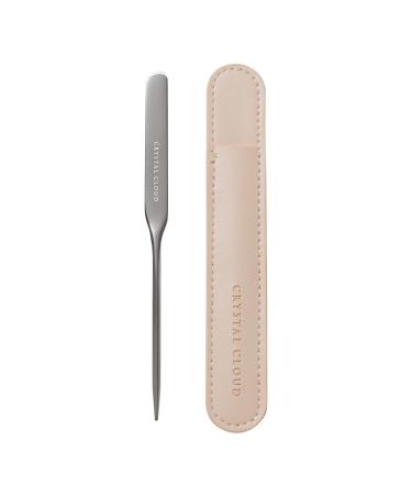 Korean Professional Pro Stainless Steel Makeup Cosmetic Spatula Tool Makeup Art Tool For Nail Art Eye Shadow Eyelash Makeup Professional Pigment Blending