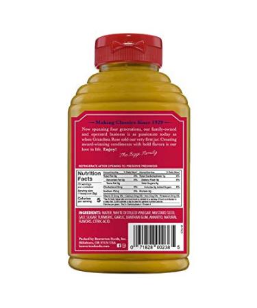 Beaver American Classic Yellow Mustard 12.5oz Squeeze Bottle, Pack of 6 - Buy Online on GoSupps.com
