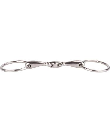 Equinate Stainless Steel Water Bridle | 16mm Double Broken Anatomical Bit - Laser Engraved 18.5cm - Gentle & Friendly Design for Horses - Buy Online on GoSupps.com
