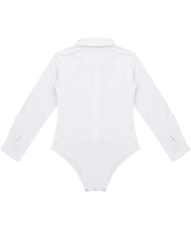 iiniim Boys Latin Salsa Ballroom Dance Leotard Shirt Top with Shorts - White 8 - Buy Online on GoSupps.com