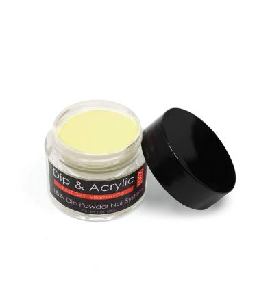 Light Yellow Dip Powder with Added Vitamin Calcium - Salon Quality Fine Nail Art Powder for DIY French Manicure At Home - Odor-Free & Long-Lasting - No Lamp Needed (58) - Buy Online on GoSupps.com