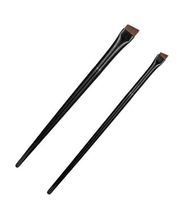 VINTORKY 3 Sets Multi-function Eyebrow Brush Cosmetic Brush Wood Angled Precision Eyeliner