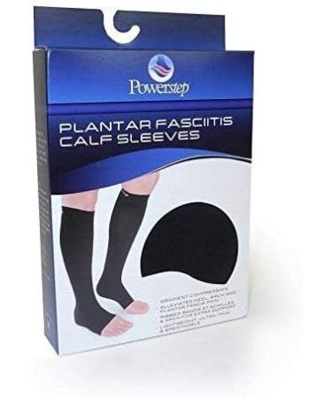 POWERSTEP PF Compression Calf Sleeve Socks for Plantar Fasciitis Relief | Arch & Heel Pain Support | Made in USA - Buy Online on GoSupps.com