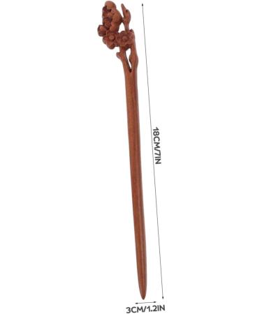 Didiseaon Peach Wood Hairpin Wooden Hair Stick Hair Bun Stick Women Hair Accessories Delicate Hair Chopsticks Hair Stick Chopsticks for Hair Women Hair Stick Long Hair Stick - Buy Online on GoSupps.com