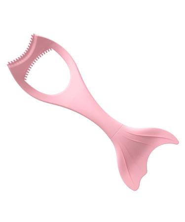 Housoutil 4pcs Portable Women Tail Lower Girl Shape Reusable Guide Stamp Pink Tool Eye In Up Aid with Mascara 15X5.7CMx4pcs Pinkx4pcs