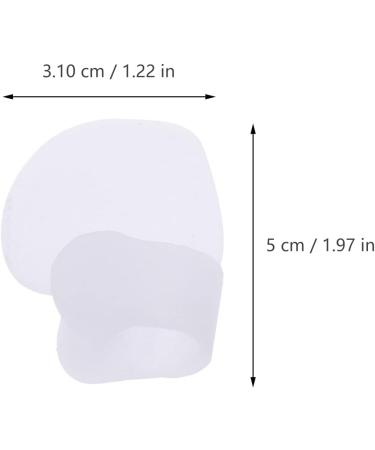 Set of 7 Silicone Protectors for Big Toe Overlapping and Nail Alignment - Orthotic Toe Separators for Women - White Petal Cushion Correctors - Buy Online on GoSupps.com