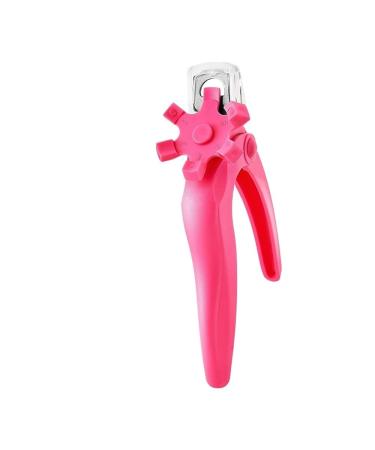Professional U-Shaped Nail Clippers Nail Tip Trimmers Fake Nail Tips Color Trimmers Nail Clippers Nail Enhancement Tools (Color : Rose red)