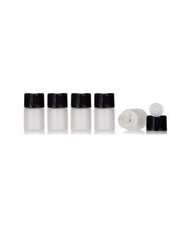 50 Pack Mini Empty 2 ml Frosted Glass Bottles for Essential Oils | Travel Refill Vials & Containers - Buy Online on GoSupps.com
