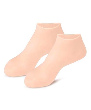 Moisturizing Socks Silicone Socks Soft Silicone Spa Socks for Foot Care Socks for Beauty Salon Silicone Socks for Women and Men Crack Foot (XL)