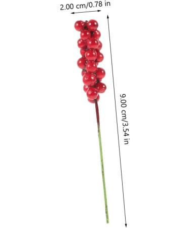 ABOOFAN 50pcs Flower Garland Fake Berry Stem Artificial Xmas Berry Stem Artificial Berry Christmas Tree Decor Christmas Berry Picks Artificial Berries Stems Red Fruit Branch - Buy Online on GoSupps.com