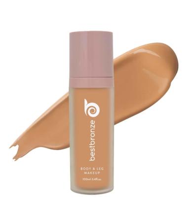 Best Bronze Bombshell Body and Leg Makeup  3.4 Fl. Oz. (N8 Medium Natural) - Full Coverage Foundation and Concealer Makeup to Cover Scars  Bruises  Tattoos  Vitiligo  And More