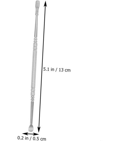 NOLITOY Spiral Ear Spoon - Stainless Steel Ear Wax Remover & Cleaner Kit | Portable Earwax Tool for Household Use | Efficient Ear Pick 13x0.5CM - Buy Online on GoSupps.com