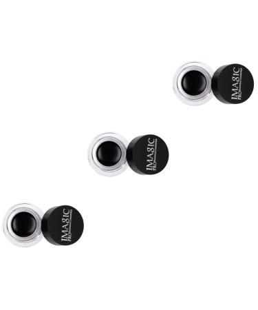 Beavorty 3pcs Eyeliner Pencil Cosmetic Eyeliner Smudgeproof Eyeliner Eye Liner Fashion Eyeliner Lasting Gel 1 count (Pack of 1) Blackx3pcs