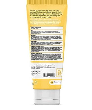 Hello Bello Sunscreen Lotion 3oz - Yellow | SPF 50 | Natural Ingredients - Buy Online on GoSupps.com