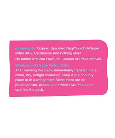 Early Foods Organic Sprouted Ragi Porridge Mix - 200g | Nutritious & Delicious - Buy Online on GoSupps.com