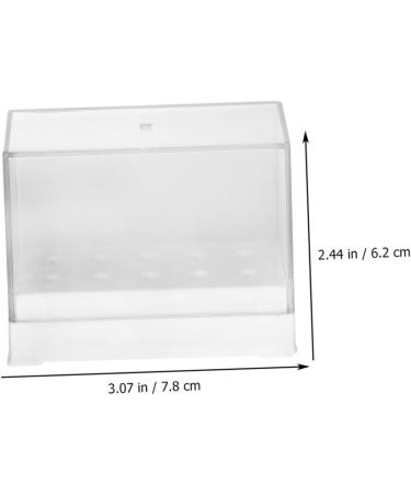 Ipetboom Multifunctional Storage Box 1pc Grinding Head Storage Box White Manicure Grinder Plastic Multi Functional Storage Box - Buy Online on GoSupps.com