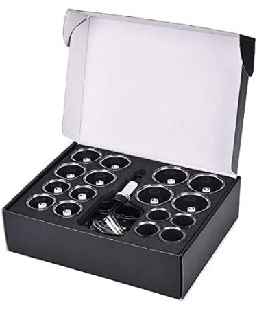 Professional Chinese Acupoint Cupping Therapy Set with Vacuum Magnetic Pump - 22-Cup Kit - Buy Online on GoSupps.com