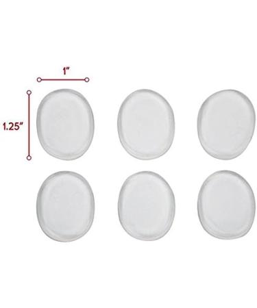 12 PCS Soft Gel Heel Pads - Silicone Cushion Inserts for Women's High Heels - Foot Care Insoles for Back Heel Pain Relief and Shoe Fit Improvement - Buy Online on GoSupps.com