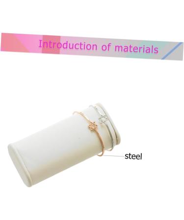 Shop Healeved Silber's Trendy Adjustable Cuff Bracelet & Finger Ring - Elegant Open Bangle Jewelry for Ladies - Gold Star Design - International Shipping Available - Buy Online on GoSupps.com