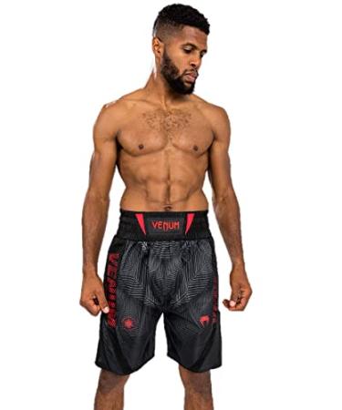 Venum Men's Phantom Boxing Shorts Black/Red Large
