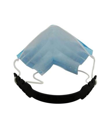 Zemex Silicone Rubber Mask Holder - Adjustable 5-Piece Set for Comfort & Convenience - Black Ear Masks & Neck Tape - Buy Online on GoSupps.com