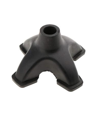 Anti-Skid Stabilizing Shock Absorb Walking Stick End Crutch Cane Rubber Tips Stability Aid for Disabled Elderly Men Women Family 19 mm A