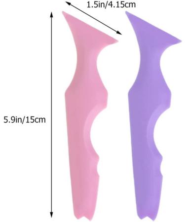 COHEALI Eyeshadow Stencils 2pcs Silicone Beauty Ruler Eyeshadow Silicone Eyeliner Shield Silicone Eyebrow Stencil Bevel Cream - Buy Online on GoSupps.com