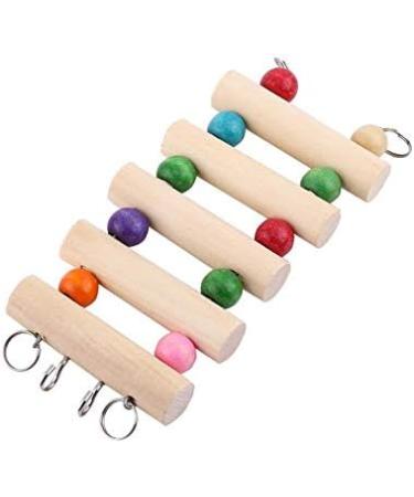Shop Hanging Wooden Ladder for Hamsters & Birds | Pet Suspension Bridge & Cage Toy (S) - International Shipping Available - Buy Online on GoSupps.com