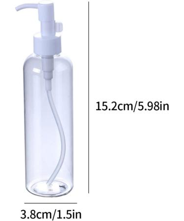 Pump Bottle Plastic Press Transparent Lotion Dispenser Bottle Cosmetic Containers for Travel 100ML Plastic Press Bottle - Buy Online on GoSupps.com