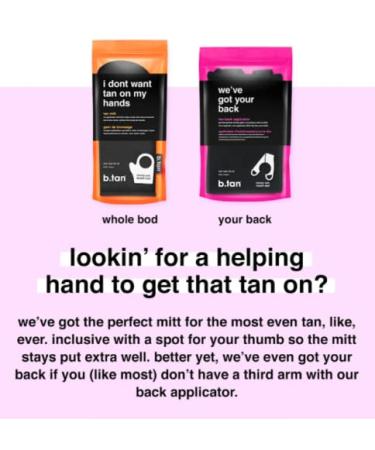 B.tan Tanning Mitt | Hand-Free Self Tanning Applicator for Streak-Free, Natural Bronzed Glow - Buy Online on GoSupps.com