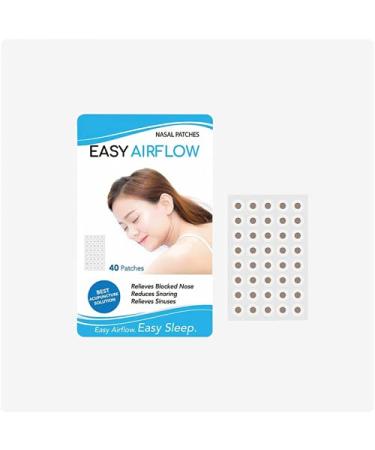 Easy Airflow (Nasal Patches) - Works in Minutes Breathe Better Nasal Congestion Relief Reduce SNORING Cold and Nose Allergies.