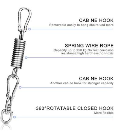 MEICOCO Heavy Bag Hardware Saver Kit  Heavy Bag Spring for Heavy Bag  Punching Bag Hanger Set with Carabiners and Spring for Punching Bags Hammock up to 450lbs - Buy Online on GoSupps.com