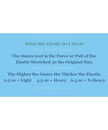 500 Pack 5/16 Inch Clear Latex Free Orthodontic Elastic Rubber Bands - Heavy 4.5 Ounce - Made in USA by Sonic Dental - Buy Online on GoSupps.com