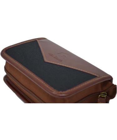 Glo-Earth Shoe Shine Kit Shoe polish Kit Premium Quality Travel Brush Kit Horse Hair Brush Polish Black Neutral Buff Quality Premium PU Leather Gift - Buy Online on GoSupps.com