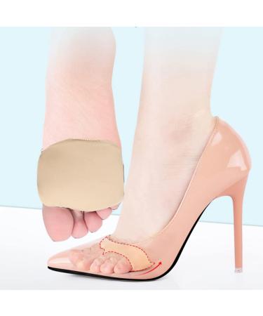 Metatarsal Pads for Women Men - Size 4-8 (4PCS) | Ball of Foot Cushions for High Heel Comfort and Pain Relief - Beige & Black Forefoot Pads - Buy Online on GoSupps.com