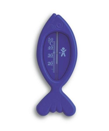 TFA Dostmann FISCH analogue bath thermometer 14.3017.06 BPA-free with natural measuring liquid blue L59 x W14 x H145 mm