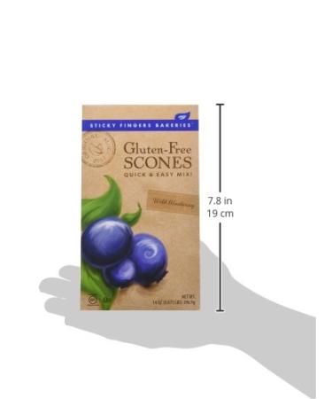 Sticky Fingers Bakeries Gluten Free Scone Mix Wild Blueberry 14oz - Pack of 3 - Buy Online on GoSupps.com