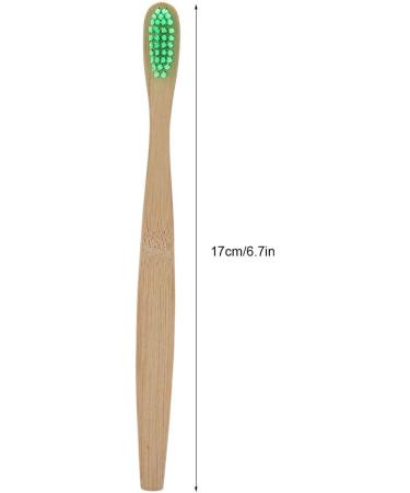 Bamboo Toothbrushes | Biodegradable Eco-Friendly Soft Brushes for Adults & Kids - Green - Buy Online on GoSupps.com