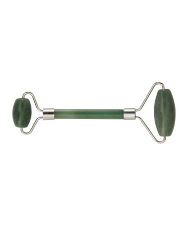 Lapis Vitalis Chi massage roller Aventurin - Relaxation - 15 cm - Face roller made of gemstone - Massage roller for face & body - Face massage device in a beautiful metal box