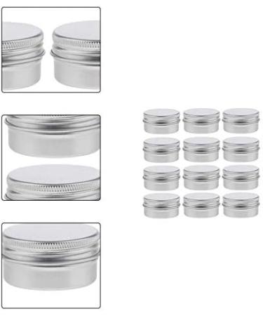 Cratone Jacks 30ml Aluminum Crucible - 12 Pack Screw Cap Containers for Lip Balm Lotion Cream Mini Candles & Nail Art | International Shipping Available - Buy Online on GoSupps.com