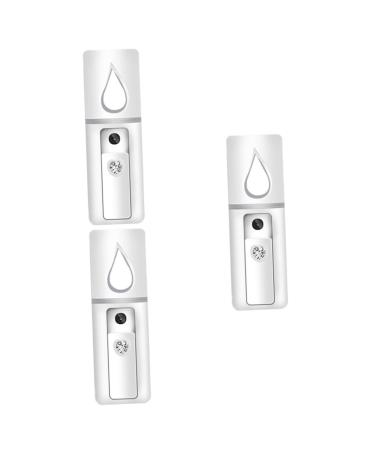 Healeved 3pcs Face Sprayer Mini Humidifier Cool Face Mist Steamer Facial Spray Mist Nano Facial Mister White