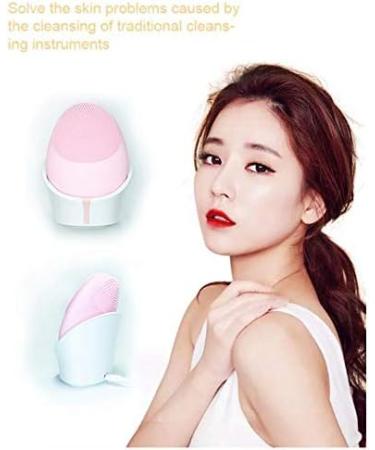 SYL Swan Egg Shape Wireless Silicone Facial Cleansing Brush Cleanser & Massager Silicone Vibrating IPX6 Waterproof Facial Cleansing (Light Blue) - Buy Online on GoSupps.com