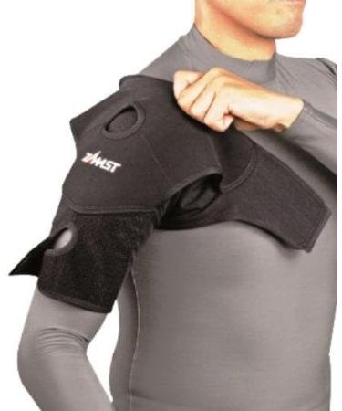 Zamst Shoulder Wrap Sports Brace | Dynamic Stabilization for Football Volleyball Tennis Golf & More - Black Medium - Buy Online on GoSupps.com