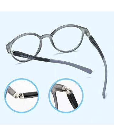 Children's Designer Blue Light Blocking Glasses | Expandable Hinge for Gaming & Learning | Lightweight for Kids (Gray Ash - Buy Online on GoSupps.com