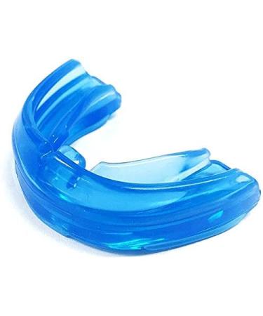 Shock Doctor Adult Braces Strapless Mouthguard, Adult , only top braces Blue Adult STRAPLESS