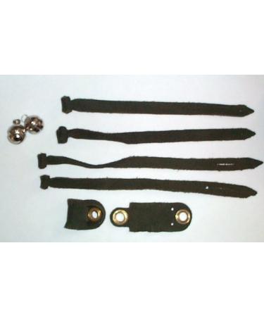 Falconry aylmeri anklets jesses & Bell set (small)