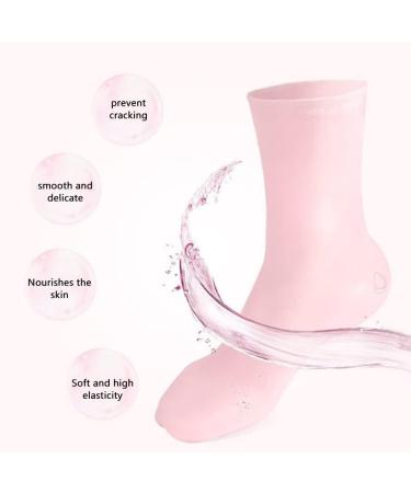 HEITIGN Moisturising Silicone Socks Foot Spa Gel Socks for Women Silicone Pedicure Socks for Repairing Dry Feet Cracked Heel and Softening (C) - Buy Online on GoSupps.com
