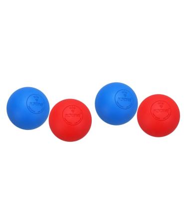 Magiclulu 4 pieces massage ball lacrosse balls massage balls Trigger point femininity female stretching fascia ball for feet muscle roll yoga ball deep massage globe gymnastics ball